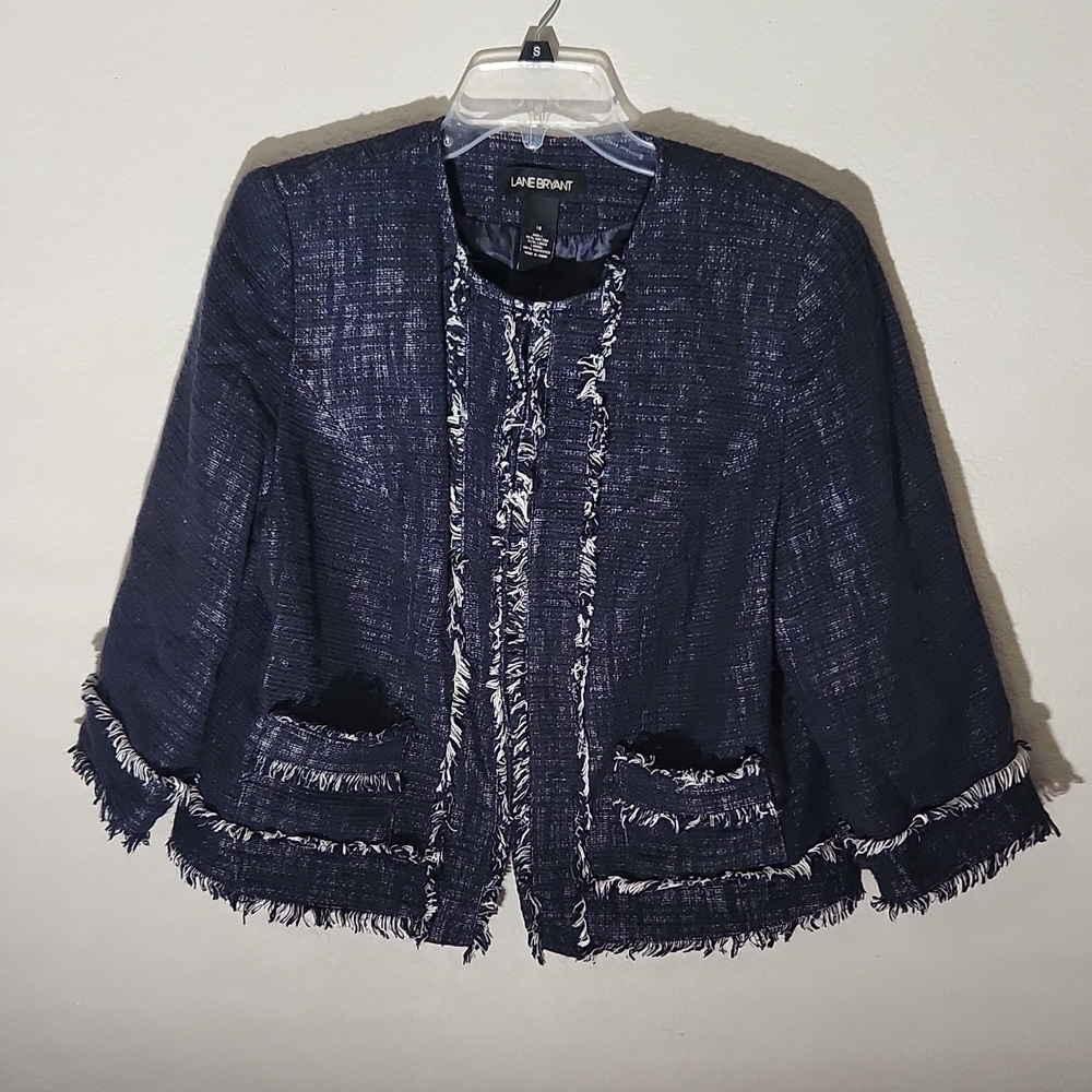 Lane Bryant Blazer Size 16 Denim Blue